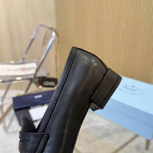 Replica Prada Leather Shoes For Women #1409389 $102.00 USD for Wholesale