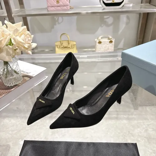 Prada High-heeled Shoes For Women #1409413 $108.00 USD, Wholesale Replica Prada High-heeled Shoes