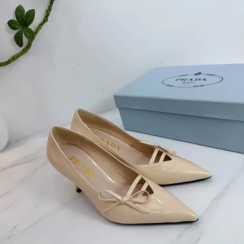 Prada High-heeled Shoes For Women #1409435 $102.00 USD, Wholesale Replica Prada High-heeled Shoes