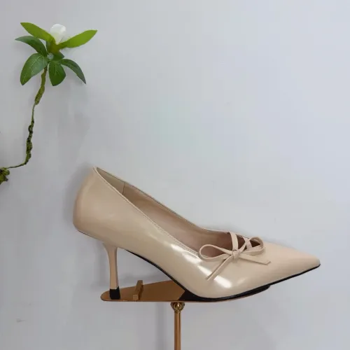 Replica Prada High-heeled Shoes For Women #1409435 $102.00 USD for Wholesale