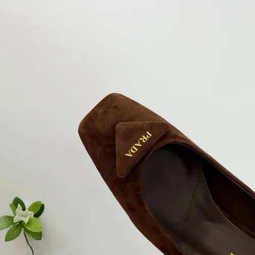 Replica Prada High-heeled Shoes For Women #1409444 $102.00 USD for Wholesale