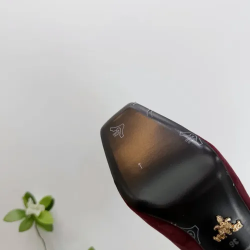 Replica Prada High-heeled Shoes For Women #1409445 $102.00 USD for Wholesale