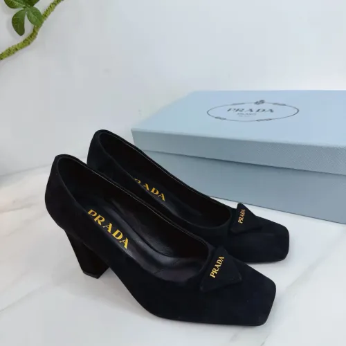 Prada High-heeled Shoes For Women #1409447 $102.00 USD, Wholesale Replica Prada High-heeled Shoes