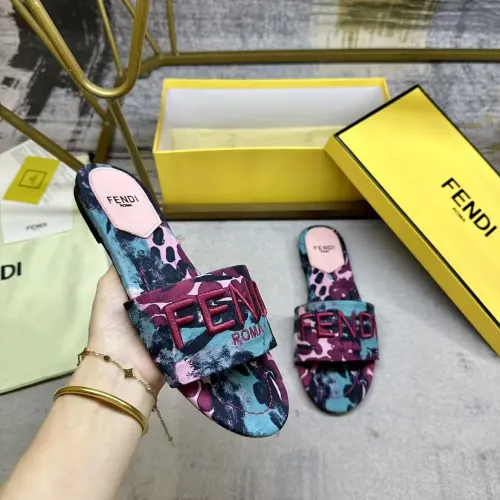 Replica Fendi Slippers For Women #1409495 $82.00 USD for Wholesale