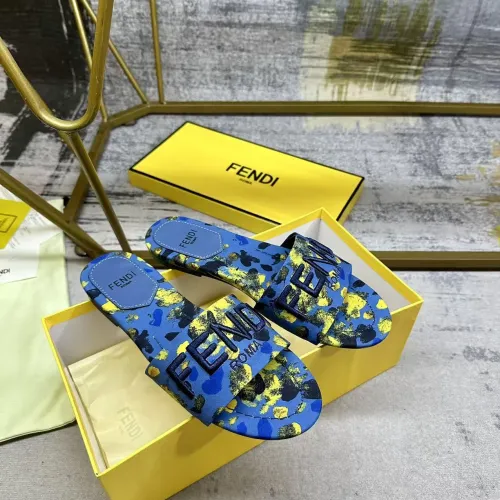 Fendi Slippers For Women #1409498 $82.00 USD, Wholesale Replica Fendi Slippers