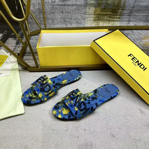 Replica Fendi Slippers For Women #1409498 $82.00 USD for Wholesale