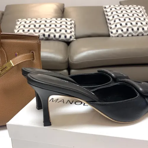 Replica Manolo Blahnik Slippers For Women #1409578 $96.00 USD for Wholesale