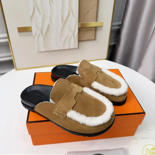 Replica Hermes Slippers For Men #1409635 $96.00 USD for Wholesale
