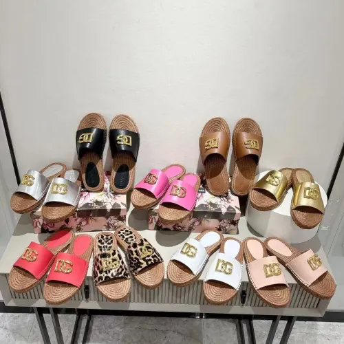 Replica Dolce & Gabbana D&G Slippers For Women #1409660 $88.00 USD for Wholesale