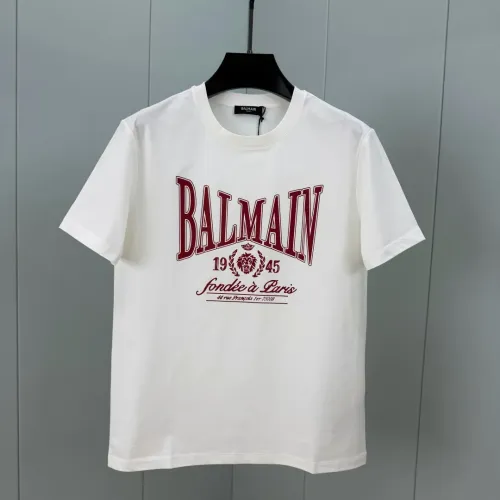 Balmain T-Shirts Short Sleeved For Unisex #1409767 $72.00 USD, Wholesale Replica Balmain T-Shirts
