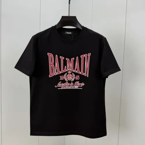 Balmain T-Shirts Short Sleeved For Unisex #1409768 $72.00 USD, Wholesale Replica Balmain T-Shirts