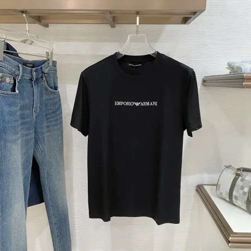Armani T-Shirts Short Sleeved For Men #1409781 $92.00 USD, Wholesale Replica Armani T-Shirts