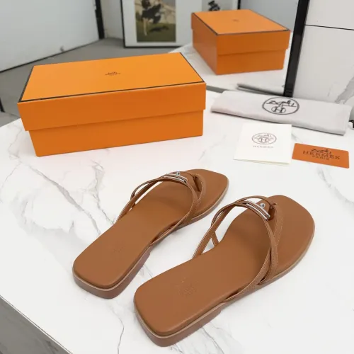 Replica Hermes Slippers For Women #1409943 $82.00 USD for Wholesale