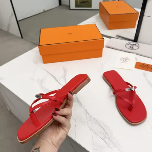 Replica Hermes Slippers For Women #1409944 $82.00 USD for Wholesale