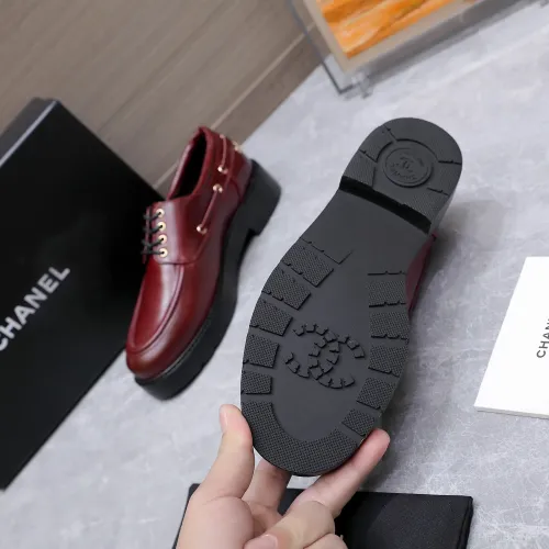 Replica Chanel Leather Shoes For Women #1410024 $122.00 USD for Wholesale