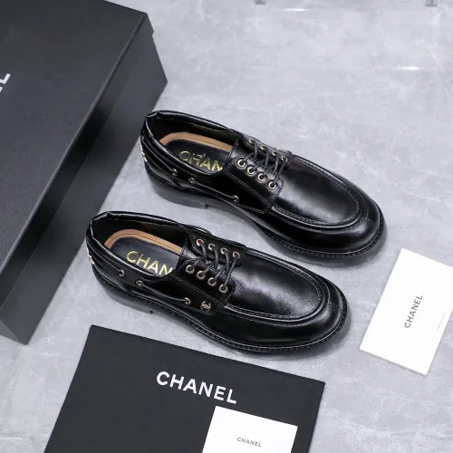 Replica Chanel Leather Shoes For Women #1410026 $122.00 USD for Wholesale