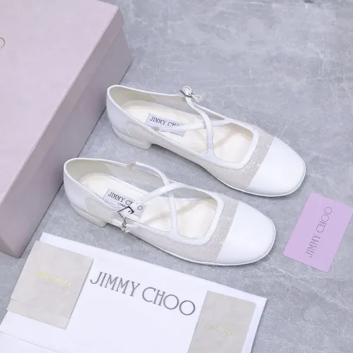 Replica Jimmy Choo Flat Shoes For Women #1410086 $108.00 USD for Wholesale
