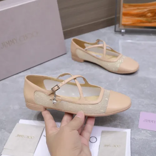 Replica Jimmy Choo Flat Shoes For Women #1410087 $108.00 USD for Wholesale
