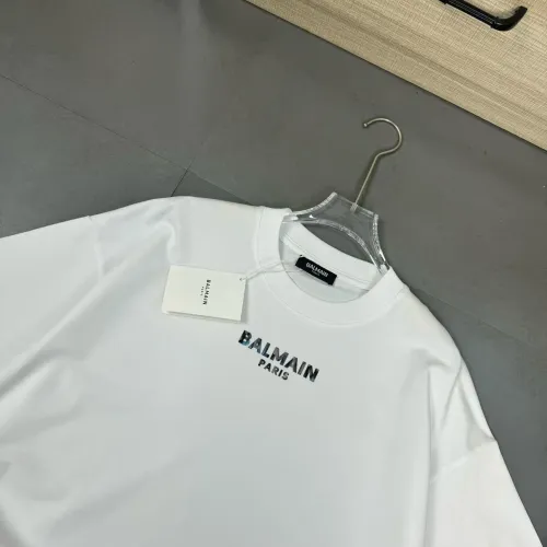 Replica Balmain T-Shirts Short Sleeved For Unisex #1410217 $32.00 USD for Wholesale