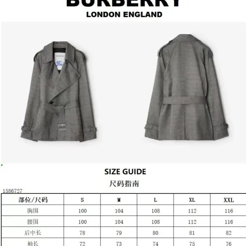 Replica Burberry Trench Coat Long Sleeved For Women #1410234 $192.00 USD for Wholesale
