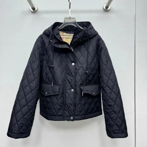 Burberry Down Feather Coat Long Sleeved For Women #1410239 $145.00 USD, Wholesale Replica Burberry Down Feather Coat