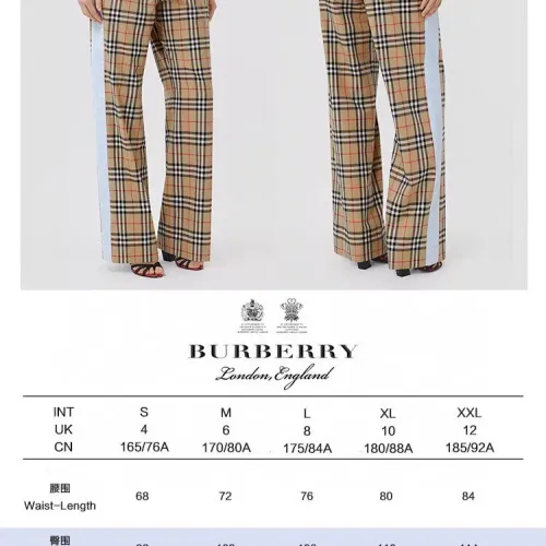 Replica Burberry Pants For Women #1410293 $76.00 USD for Wholesale