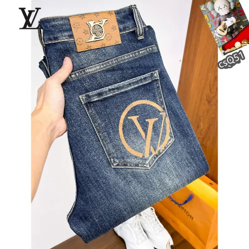 Louis Vuitton LV Jeans For Men #1410330 $48.00 USD, Wholesale Replica Louis Vuitton LV Jeans