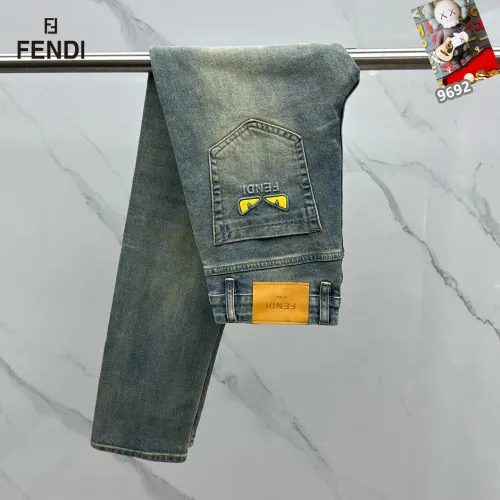 Replica Fendi Jeans For Men #1410338 $48.00 USD for Wholesale