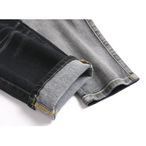 Replica Balmain Jeans For Men #1410419 $48.00 USD for Wholesale