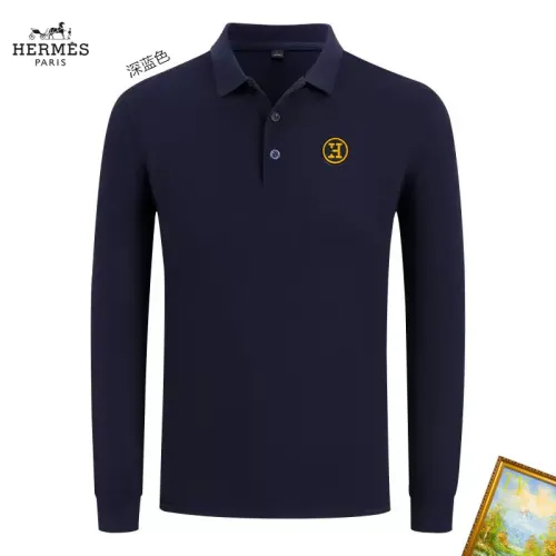 Hermes T-Shirts Long Sleeved For Men #1410463 $40.00 USD, Wholesale Replica Hermes T-Shirts