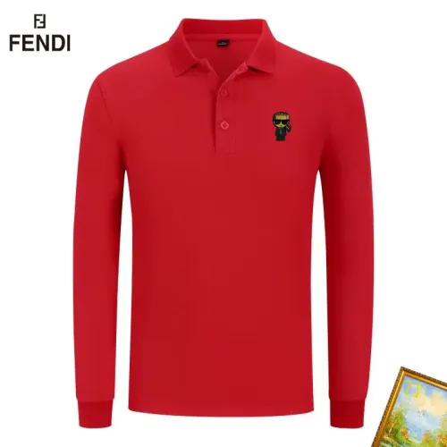 Fendi T-Shirts Long Sleeved For Men #1410499 $40.00 USD, Wholesale Replica Fendi T-Shirts