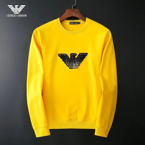 Armani Hoodies Long Sleeved For Men #1410524 $40.00 USD, Wholesale Replica Armani Hoodies