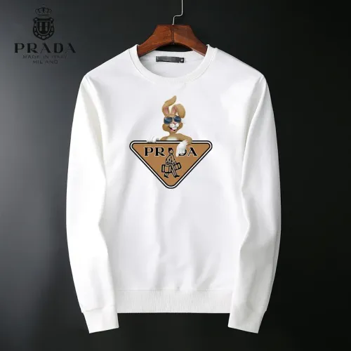 Prada Hoodies Long Sleeved For Men #1410550 $40.00 USD, Wholesale Replica Prada Hoodies