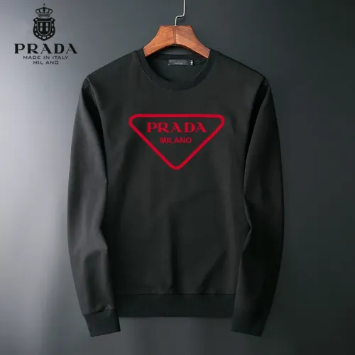 Prada Hoodies Long Sleeved For Men #1410561 $40.00 USD, Wholesale Replica Prada Hoodies