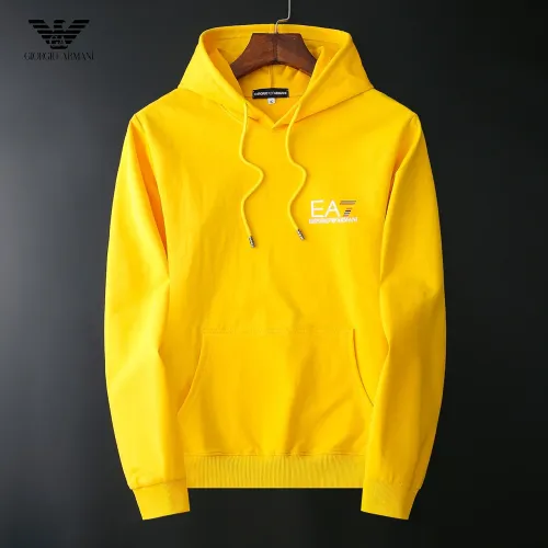 Armani Hoodies Long Sleeved For Men #1410593 $40.00 USD, Wholesale Replica Armani Hoodies