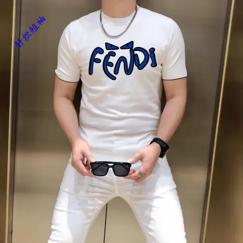 Fendi T-Shirts Short Sleeved For Men #1410914 $45.00 USD, Wholesale Replica Fendi T-Shirts