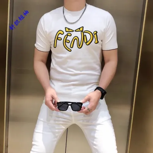 Fendi T-Shirts Short Sleeved For Men #1410937 $45.00 USD, Wholesale Replica Fendi T-Shirts