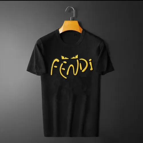 Replica Fendi T-Shirts Short Sleeved For Men #1410938 $45.00 USD for Wholesale