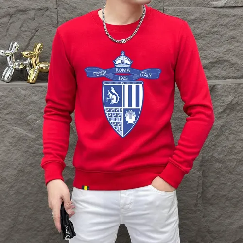 Fendi Hoodies Long Sleeved For Men #1410957 $48.00 USD, Wholesale Replica Fendi Hoodies