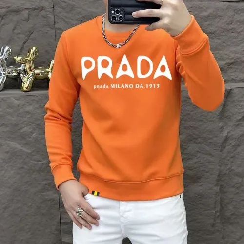 Prada Hoodies Long Sleeved For Men #1410968 $48.00 USD, Wholesale Replica Prada Hoodies