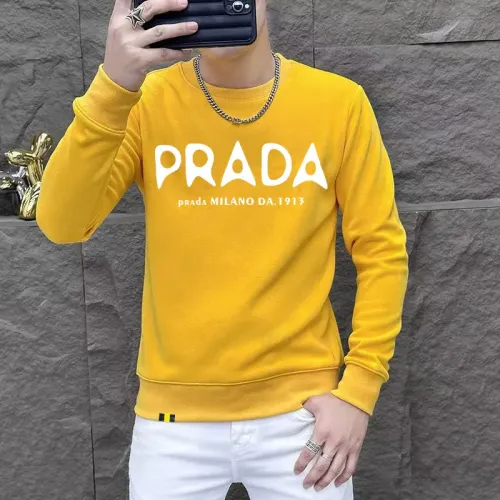 Prada Hoodies Long Sleeved For Men #1410969 $48.00 USD, Wholesale Replica Prada Hoodies