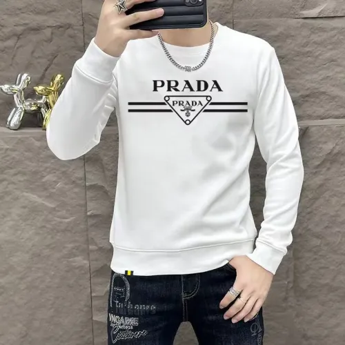 Prada Hoodies Long Sleeved For Men #1410988 $48.00 USD, Wholesale Replica Prada Hoodies