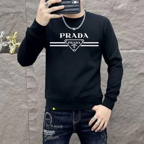 Prada Hoodies Long Sleeved For Men #1410989 $48.00 USD, Wholesale Replica Prada Hoodies