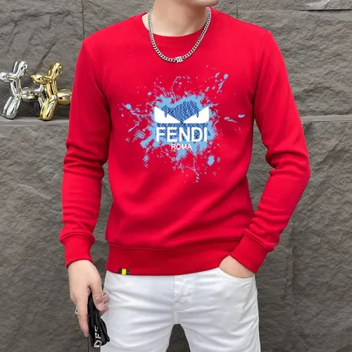 Fendi Hoodies Long Sleeved For Men #1411013 $48.00 USD, Wholesale Replica Fendi Hoodies