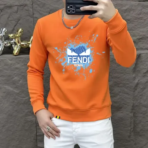 Fendi Hoodies Long Sleeved For Men #1411014 $48.00 USD, Wholesale Replica Fendi Hoodies