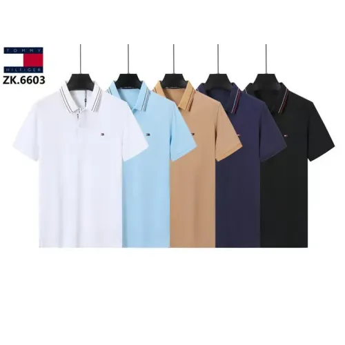 Replica Tommy Hilfiger TH T-Shirts Short Sleeved For Men #1411083 $38.00 USD for Wholesale