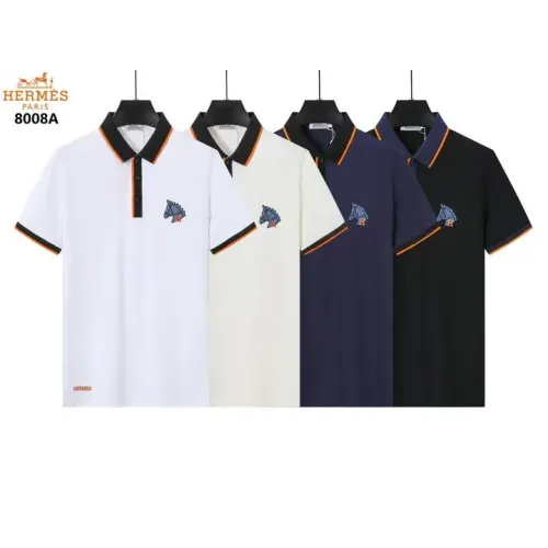 Replica Hermes T-Shirts Short Sleeved For Men #1411102 $38.00 USD for Wholesale