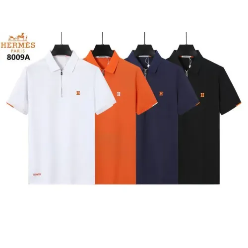 Replica Hermes T-Shirts Short Sleeved For Men #1411104 $38.00 USD for Wholesale