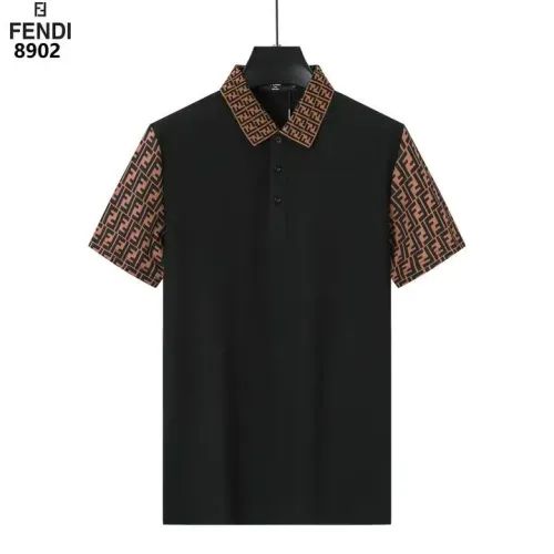 Fendi T-Shirts Short Sleeved For Men #1411263 $38.00 USD, Wholesale Replica Fendi T-Shirts