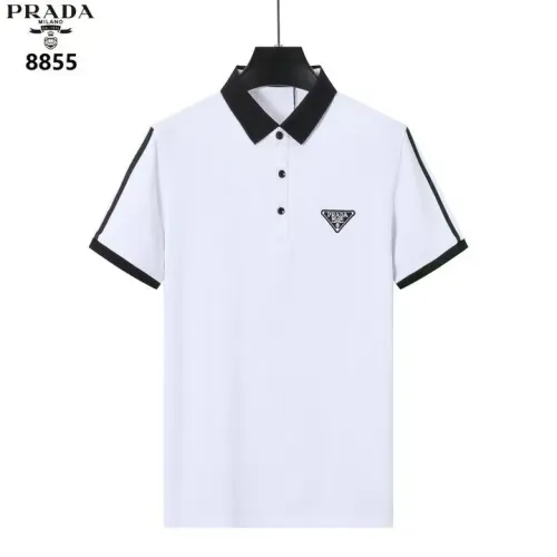 Prada T-Shirts Short Sleeved For Men #1411269 $38.00 USD, Wholesale Replica Prada T-Shirts